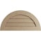 Ekena Millwork Timberthane Rough Cedar Half Round Faux Wood Non-Functional Gable Vent, Primed Tan, 36"W x 18"H GVURHR36X18DRCPR - alternate 1